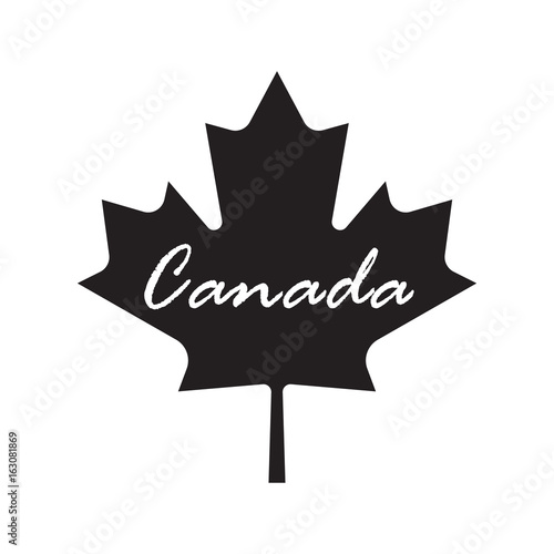 canada flag leaf icon