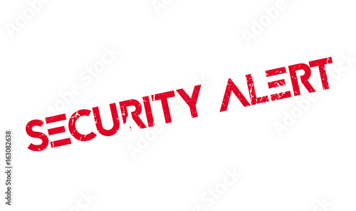 Security Alert rubber stamp. Grunge design with dust scratches. Effects can be easily removed for a clean, crisp look. Color is easily changed.