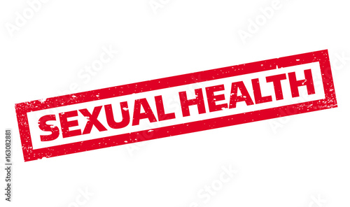 Sexual Health rubber stamp. Grunge design with dust scratches. Effects can be easily removed for a clean  crisp look. Color is easily changed.