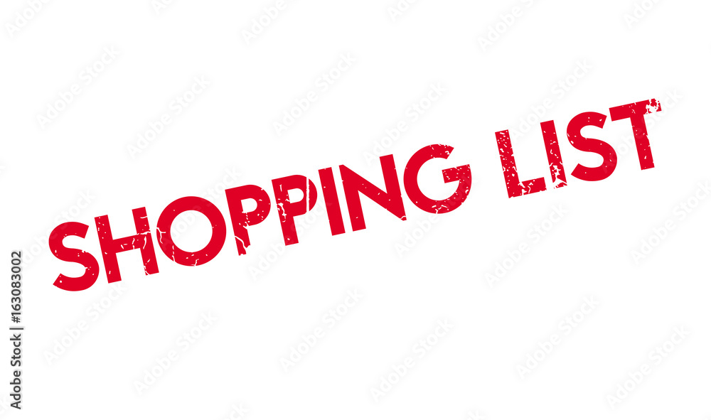 Shopping List rubber stamp. Grunge design with dust scratches. Effects can be easily removed for a clean, crisp look. Color is easily changed. Shopping List rubber stamp. Grunge design with dust scratches. Effects can be easily removed for a clean, crisp look. Color is easily changed.