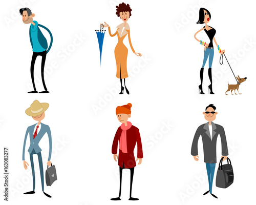 Six modern teenagers