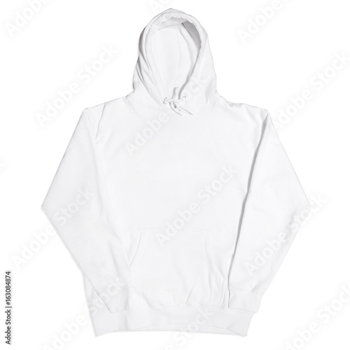 white hoodie front