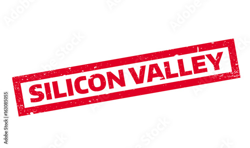 Silicon Valley rubber stamp. Grunge design with dust scratches. Effects can be easily removed for a clean, crisp look. Color is easily changed.