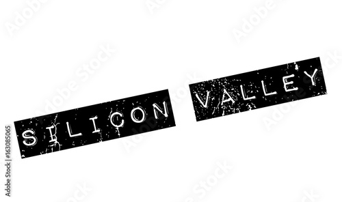 Silicon Valley rubber stamp. Grunge design with dust scratches. Effects can be easily removed for a clean, crisp look. Color is easily changed.