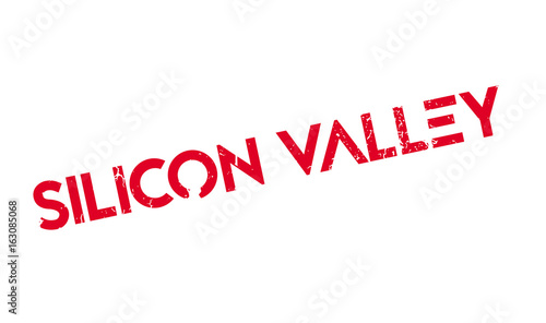 Silicon Valley rubber stamp. Grunge design with dust scratches. Effects can be easily removed for a clean, crisp look. Color is easily changed.