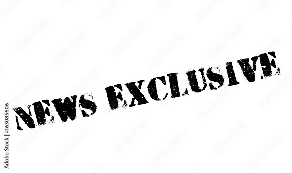 News Exclusive rubber stamp. Grunge design with dust scratches. Effects can be easily removed for a clean, crisp look. Color is easily changed. News Exclusive rubber stamp. Grunge design with dust scratches. Effects can be easily removed for a clean, crisp look. Color is easily changed.