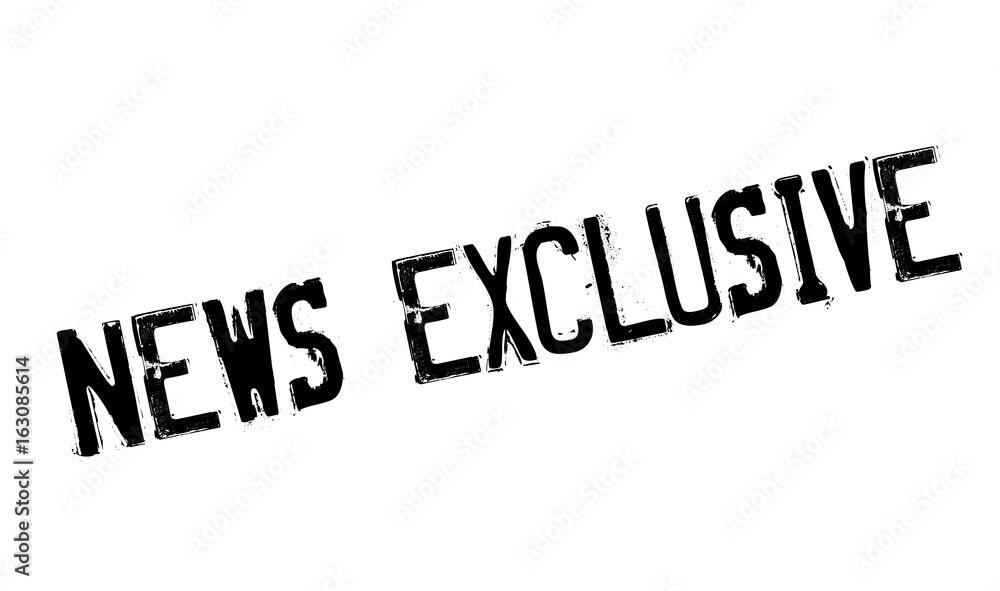 News Exclusive rubber stamp. Grunge design with dust scratches. Effects can be easily removed for a clean, crisp look. Color is easily changed. News Exclusive rubber stamp. Grunge design with dust scratches. Effects can be easily removed for a clean, crisp look. Color is easily changed.