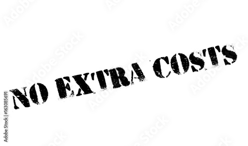 No Extra Costs rubber stamp. Grunge design with dust scratches. Effects can be easily removed for a clean, crisp look. Color is easily changed.