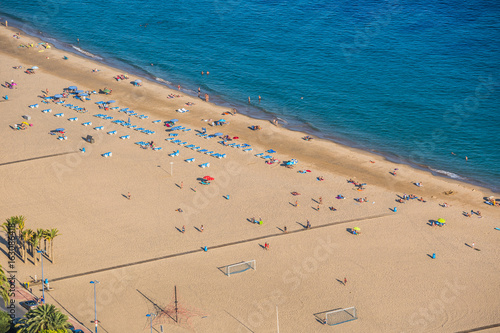 Benidorm levante beach in alicante Spain photo