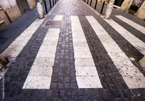 Pedestrian cross in Rome