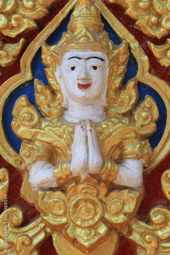 Bouddha. Wat Simuong. Wat Si Muang. Vientiane. Laos. / Buddha. Wat Simuong. Wat Si Muang. Vientiane. Laos.