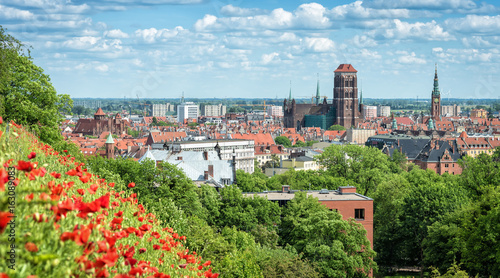 Summer view for Gdansk city