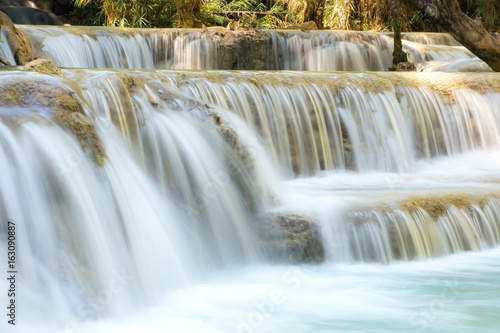 Kuang Si Waterfalls  Luang Phrabang  Laos.