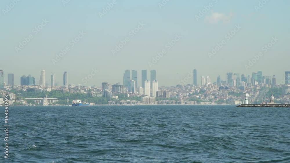 View of Modern Istanbul landscape and Bosphorus View of Modern Istanbul landscape and Bosphorus