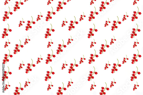 pattern juicy red ripe currant