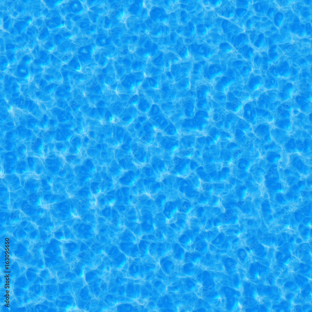 Blue Pool, Water Waves Background, CGI