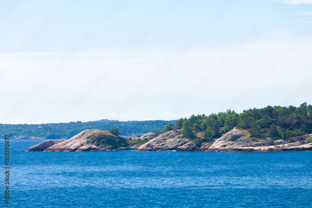 Norwegian stone coastline