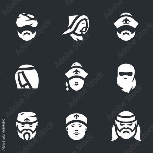 Vector Set of Nomads Icons.