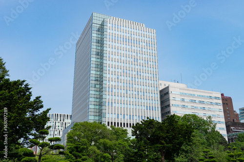 北海道庁旧本庁舎周辺の札幌市内の都市風景