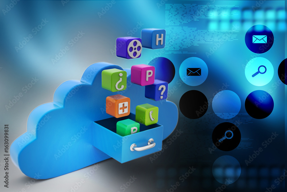 Cloud computing concept Cloud computing concept