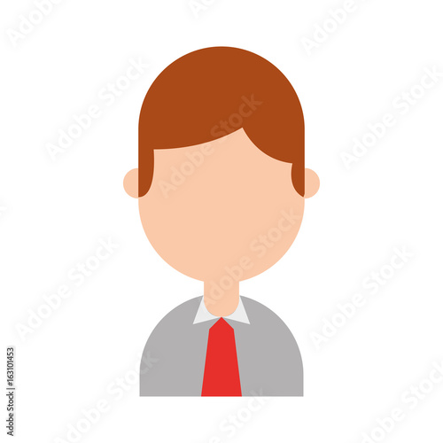 businessman avatar character icon vector illustration design