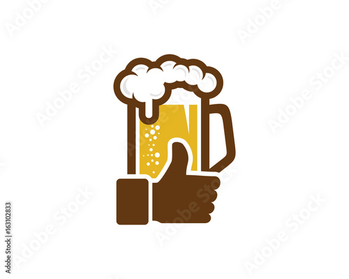 Best Beer Icon Logo Design Element