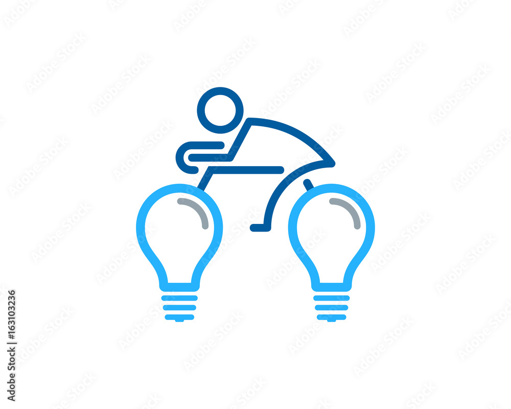 Fototapeta premium Creative Bike Icon Logo Design Element