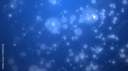 blue bokeh blur background dust motion graphic, Particle motion background © sarawut4807