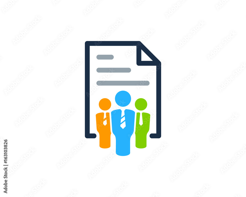 Work Group File Document Icon Logo Design Element Work Group File Document Icon Logo Design Element