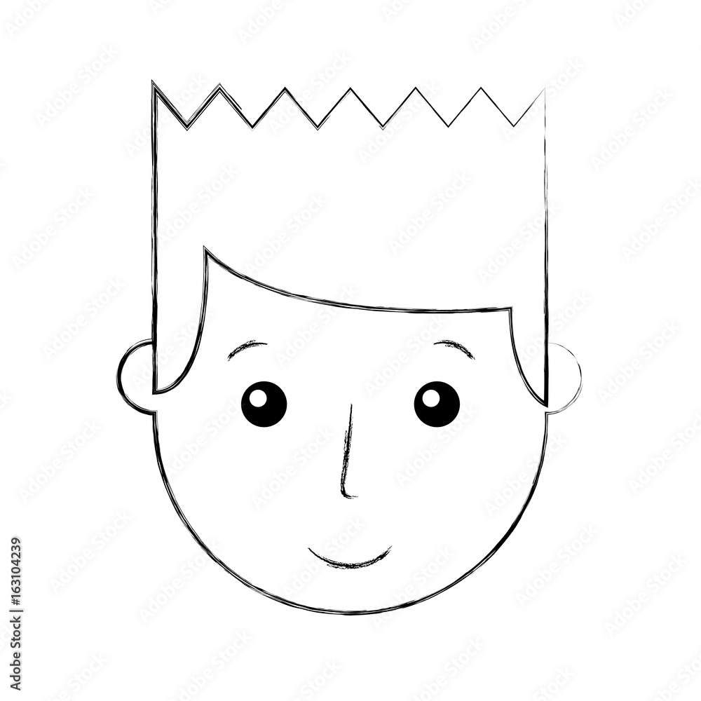 young man head avatar character vector illustration design young man head avatar character vector illustration design