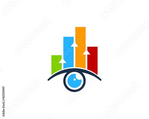 Stat Eye Icon Logo Design Element