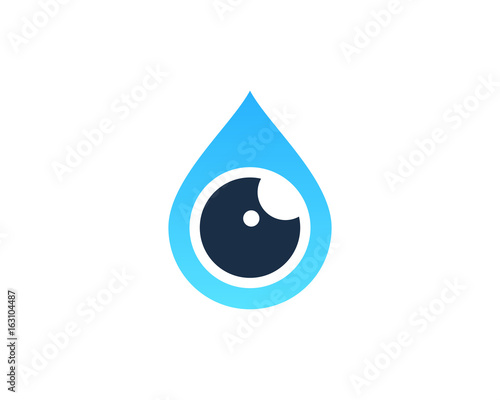 Water Eye Icon Logo Design Element