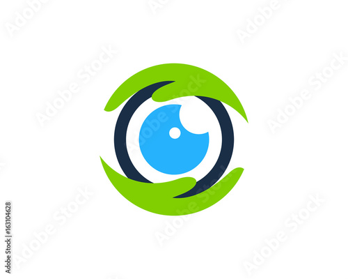 Eye Care Icon Logo Design Element