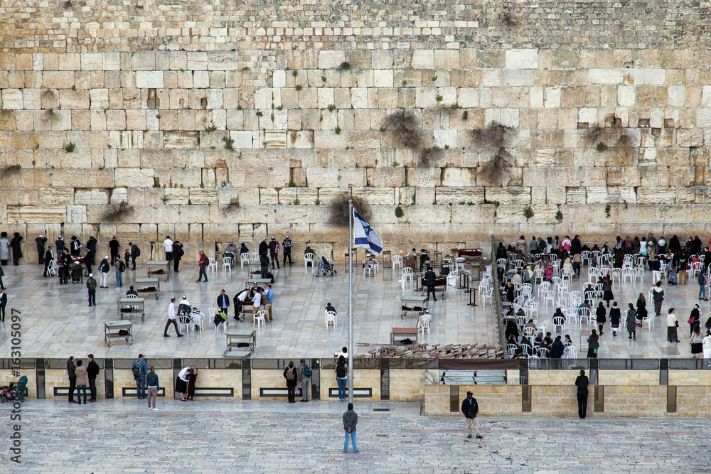 Obraz premium The Western Wall in Jerusalem, Israel