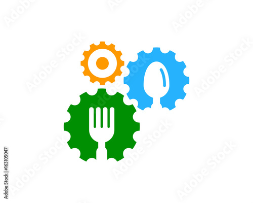 Food Work Icon Logo Design Element