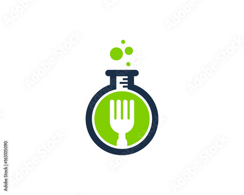 Food Lab Icon Logo Design Element