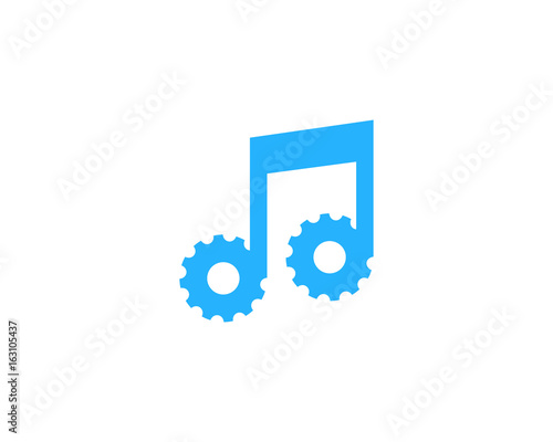 Music Gear Icon Logo Design Element