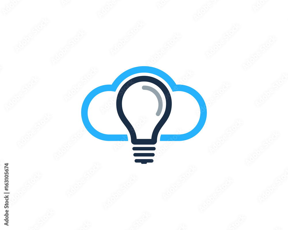 Cloud Idea Icon Logo Design Element Cloud Idea Icon Logo Design Element