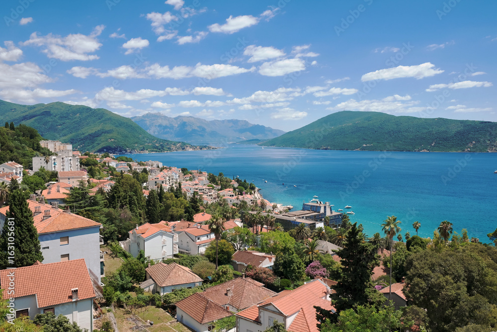 Herceg Novi And Kotor Bay Panorama, Montenegro