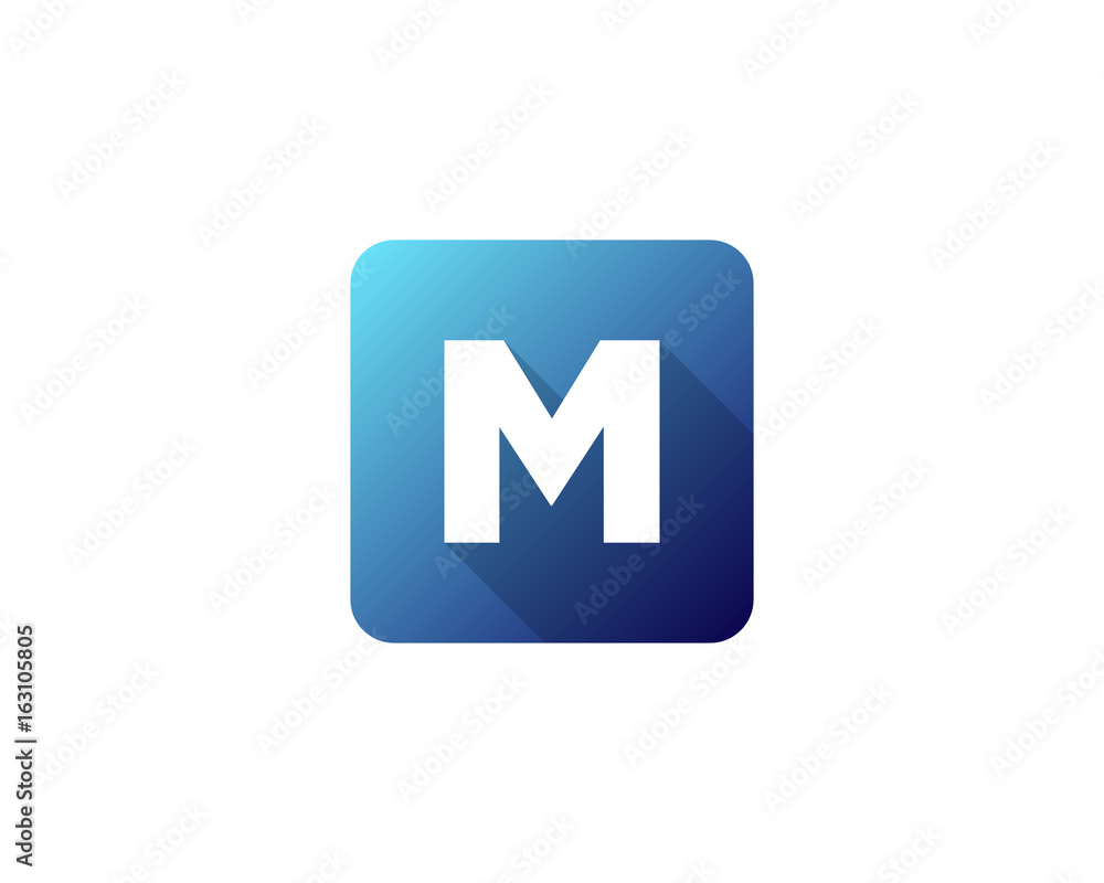 Modern Gradation Shadow Letter M Icon Logo Design Element Modern Gradation Shadow Letter M Icon Logo Design Element