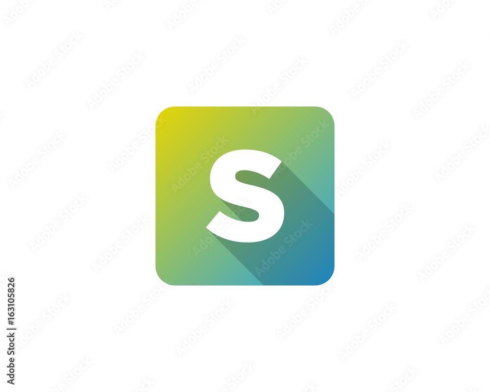 Modern Gradation Shadow Letter S Icon Logo Design Element Modern Gradation Shadow Letter S Icon Logo Design Element