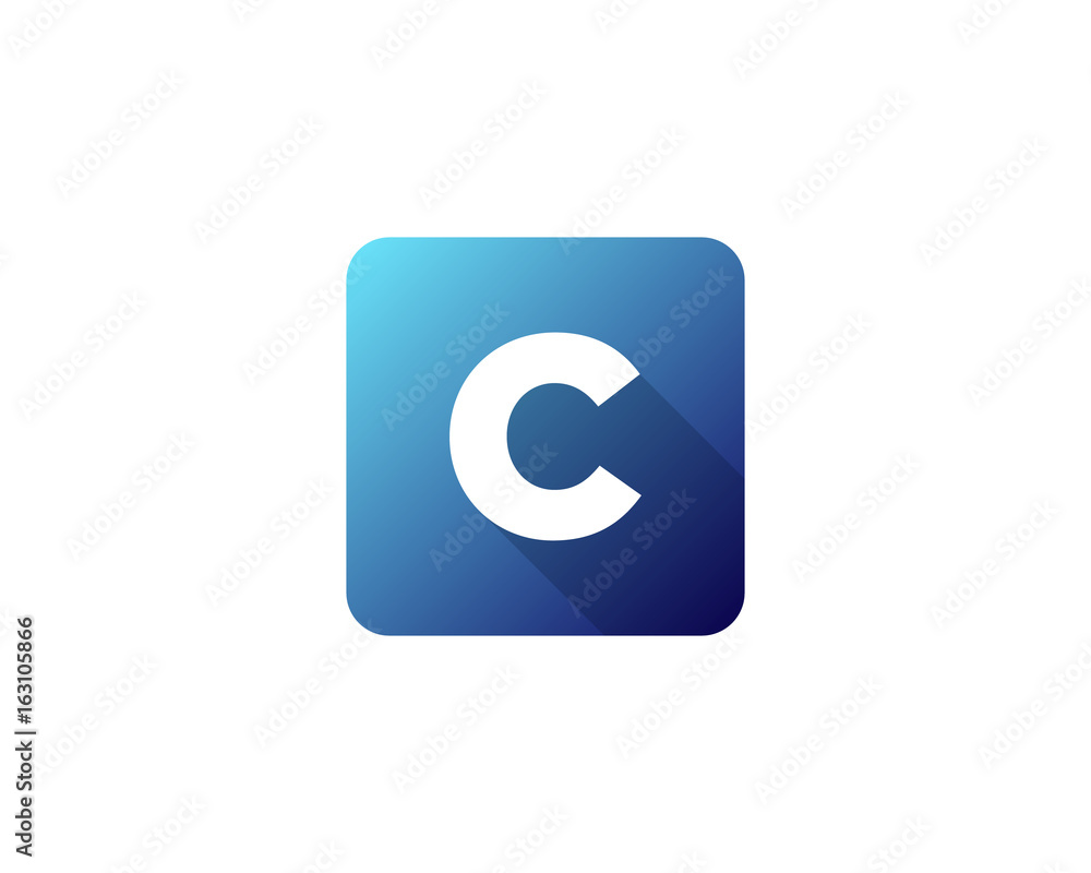 Modern Gradation Shadow Letter C Icon Logo Design Element Modern Gradation Shadow Letter C Icon Logo Design Element