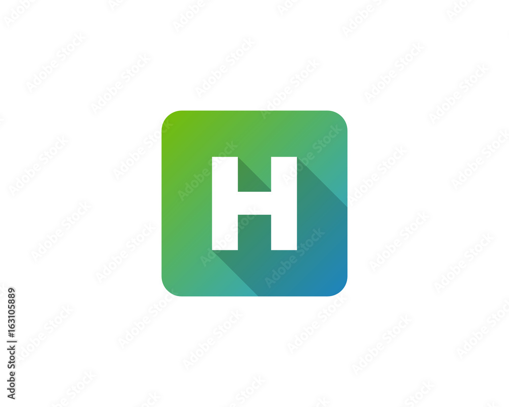 Modern Gradation Shadow Letter H Icon Logo Design Element Modern Gradation Shadow Letter H Icon Logo Design Element