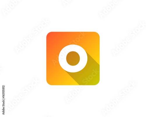 Free Download Modern Gradation Shadow Letter O Icon Logo Design Element - GFXLoad