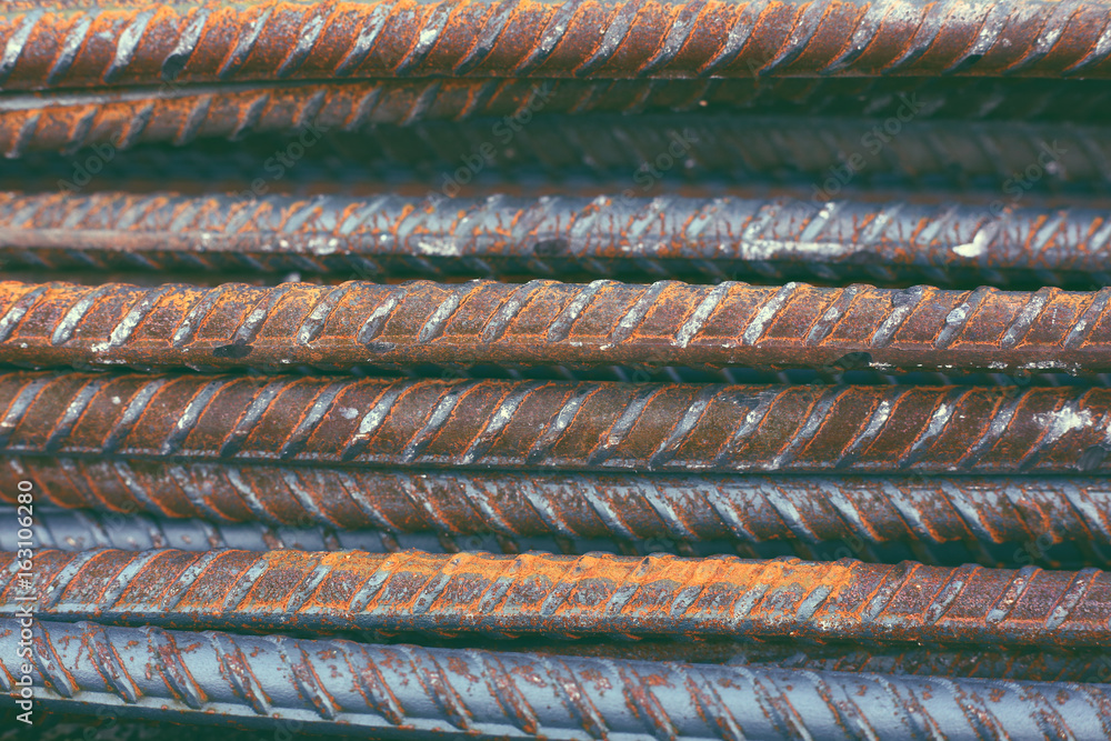 rebar steel reinforcing rod bar in construction industry Stock Photo ...