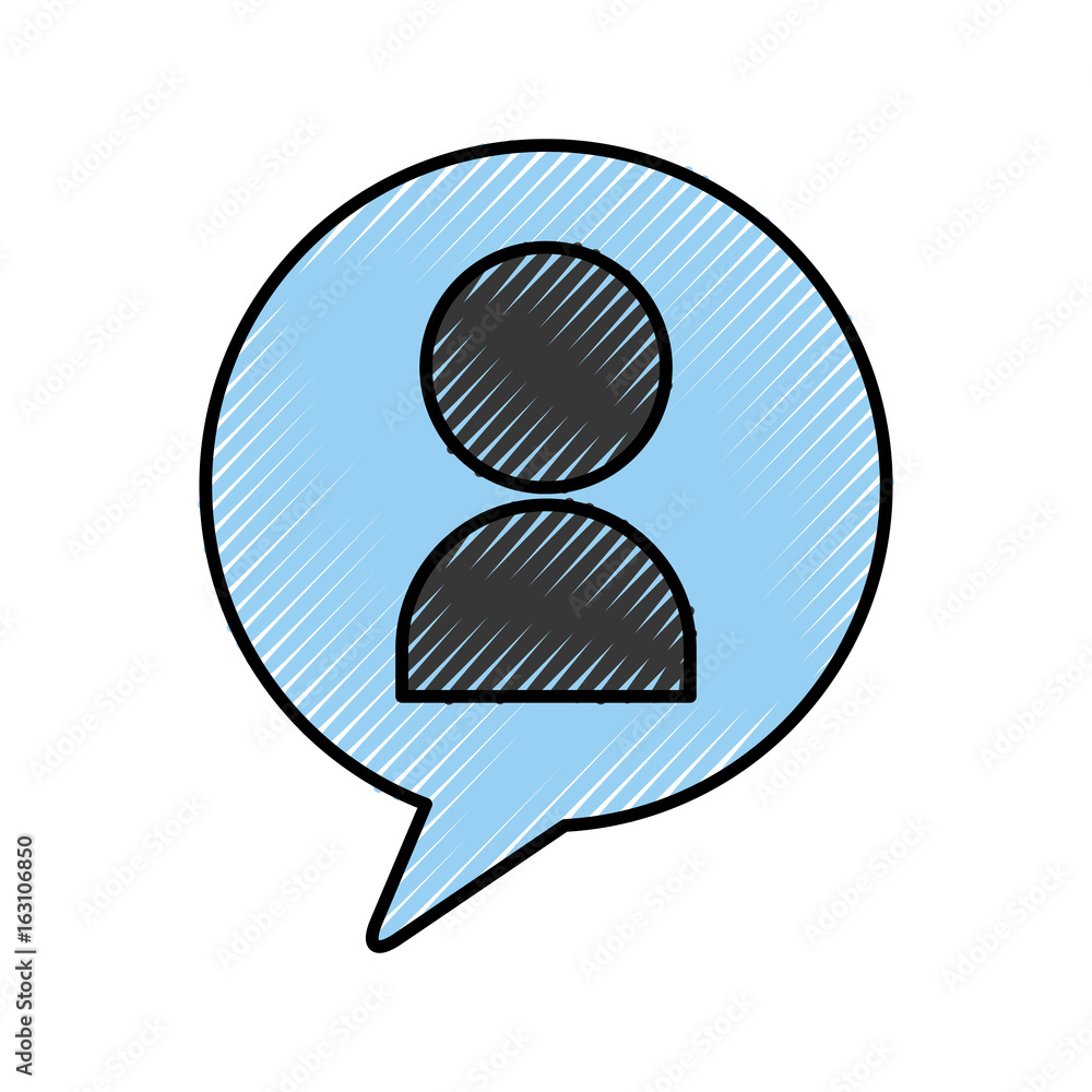 speech bubble message with avatar vector illustration design speech bubble message with avatar vector illustration design