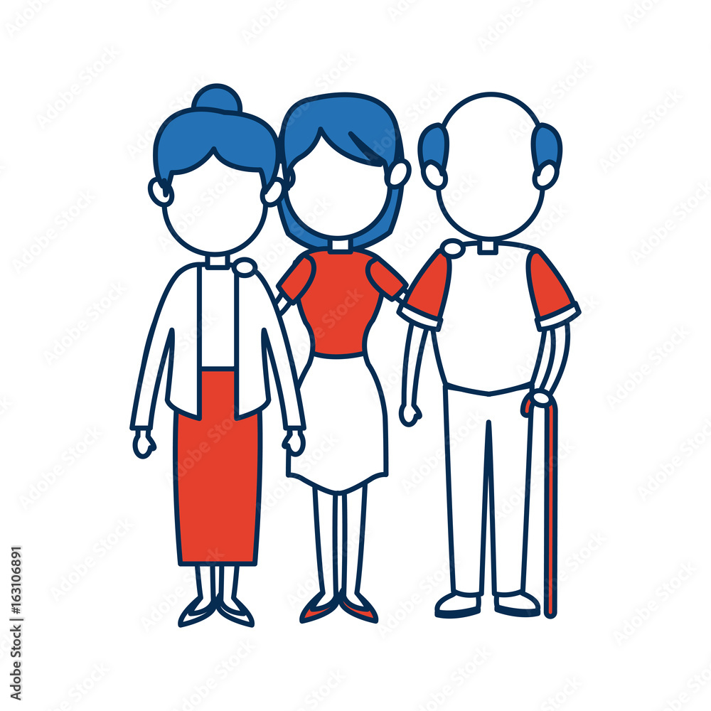 people family member together character image people family member together character image