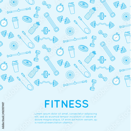 Sport and fitness background.