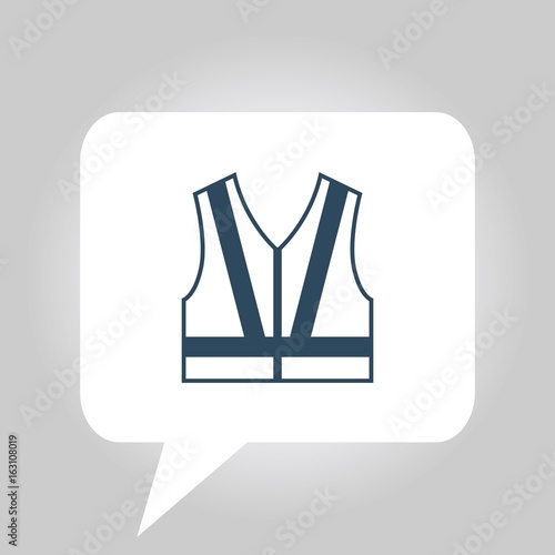 reflective vest vector icon