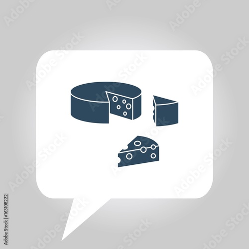 piece of cheese vector icon